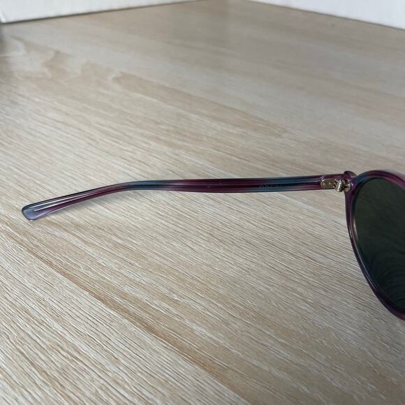 Vintage Bausch & Lomb Oberlin Sunglasses RARE! Oval Purple Blue Canada READ main image 5